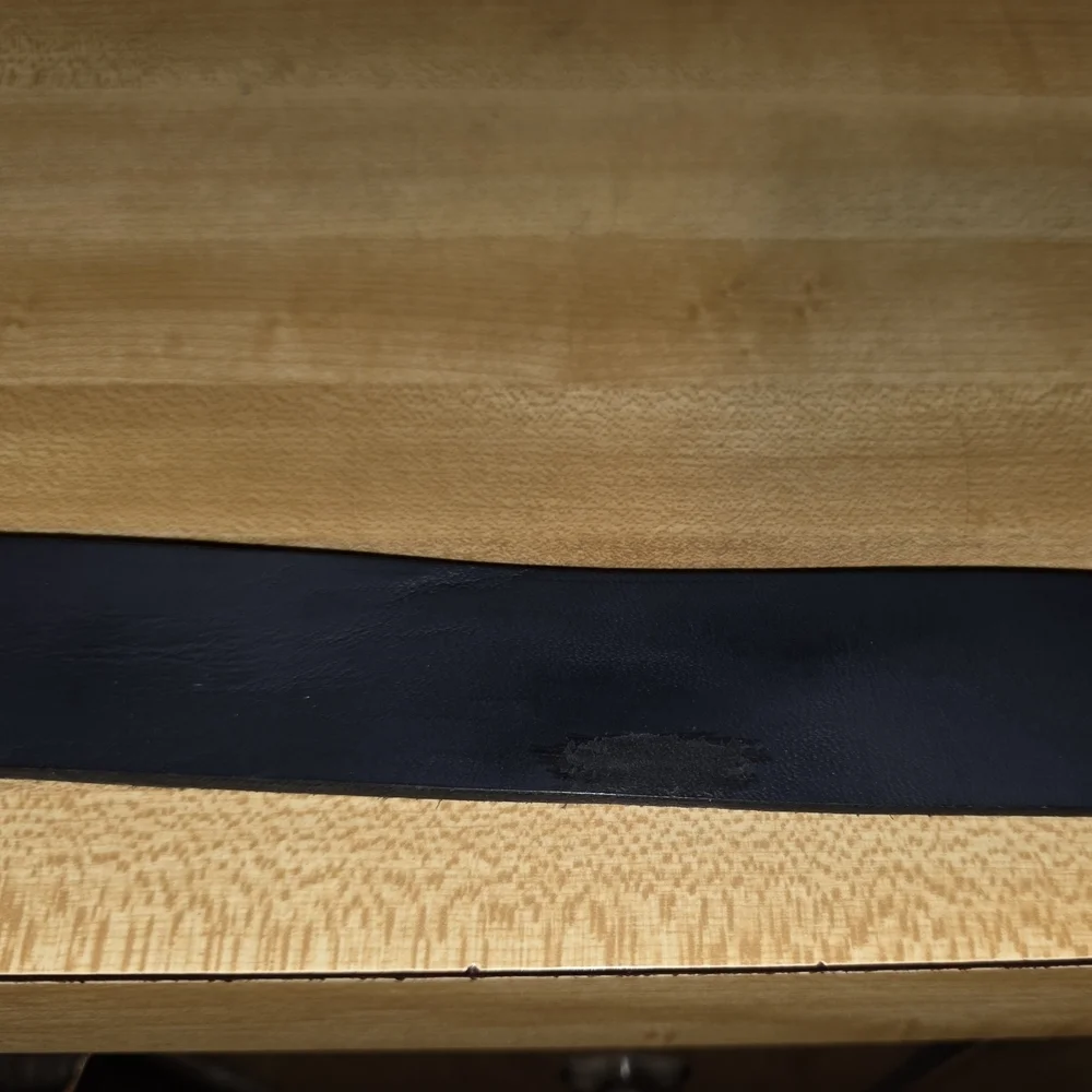 Timberland Leather Belt Blue Size 42 #BLT8